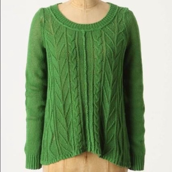 Anthropologie Sweaters - Sparrow Anthropologie Howth Kelly Green Sweater S